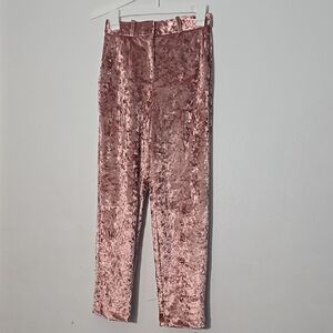 Velvet Pink Pants & Vest